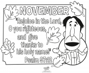 the Bible Psalms november