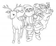 Printable santsas reindeer sde51 coloring pages