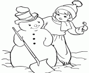 Printable snowman s for kids free7698 coloring pages