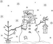 Printable snowman s free1bc23 coloring pages