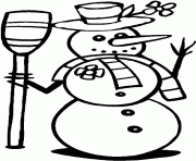 Printable print able winter s snowman 63cc coloring pages