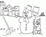 Printable build a snowman sc7f7 coloring pages