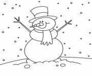 Printable christmas winter holiday snowman 0cc6 coloring pages