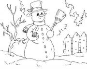 Printable snowman free8a74 coloring pages