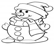 Printable snowman s winter freefb51 coloring pages