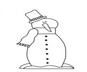 Printable christmas winter guy snowman 985d coloring pages