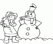 Printable winter s snowman a0e3 coloring pages