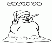 Printable christmas winter snowman with glasses58ed coloring pages