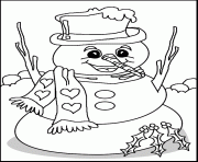 free winter s snowman print able0c15