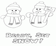 Printable christmas winter snowman 6b2c coloring pages