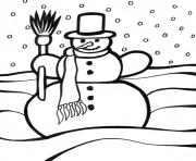 Printable xmas snowman s for kids 05d5 coloring pages