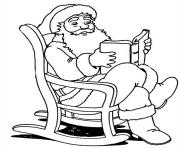 christmas santa claus reading a book 81