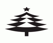 cool christmas tree silhouette