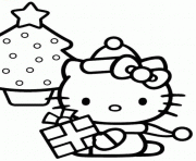 hello kitty with a christmas tree 844d
