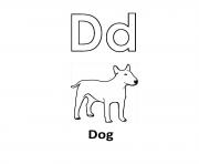printable alphabet s d is for dog animaldb77