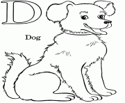 Printable animal dog printable alphabet s14def coloring pages