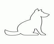 Printable dog stencil 96 coloring pages