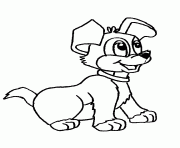Printable happy dog 8825 coloring pages