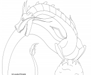dragon with long tail