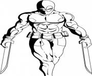Printable dc villain deathstroke coloring pages