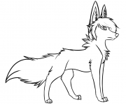 Printable stylish wolf coloring pages