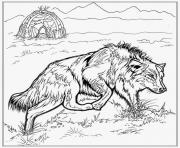 Printable realistic wolf coloring pages