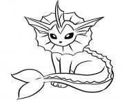 Printable vaporeon pokemon coloring pages