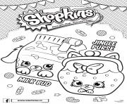 Printable Shopkins Petkins 4 Seasons Jungle Purse and Milk Bud coloring pages