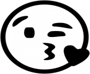 black and white heart emoji