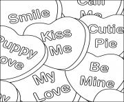 smile kiss me be mine valentines words