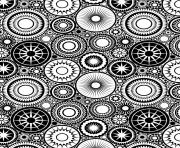 Printable patterns circles adult zen coloring pages