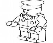 Printable lego policeman coloring pages