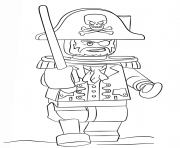 Printable lego pirate coloring pages