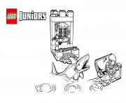 Printable lego juniors pirates shark coloring pages