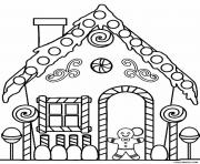 Printable Printable Gingerbread House 3 coloring pages