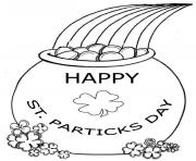 Printable happy st patricks day 2 coloring pages