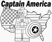 Printable lego marvel captain america coloring pages