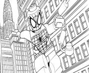 Printable lego marvel for kids spider man coloring pages