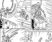 Printable lego marvel with spiderman coloring pages