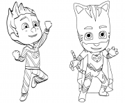 Printable Pajama Hero Connor is Catboy from PJ Masks coloring pages