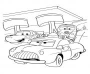 Cars Lightning McQueen with friends a4 disney