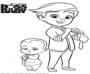 Printable the boss baby and tim templeton coloring pages