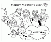all disney frozen characters happy mothers day