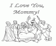 happy mothers day from disney frozen cast