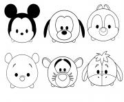 tsum tsum disney colouring pages