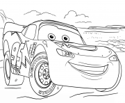 Printable lightning mcqueen from cars 3 2 disney coloring pages