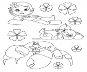 Printable Moana baby disney coloring pages