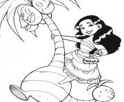 Printable Moana fan art sheet disney coloring pages