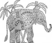 elephant adults hard difficult coloring pages