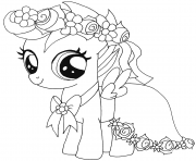 Printable baby scootaloo my little pony coloring pages